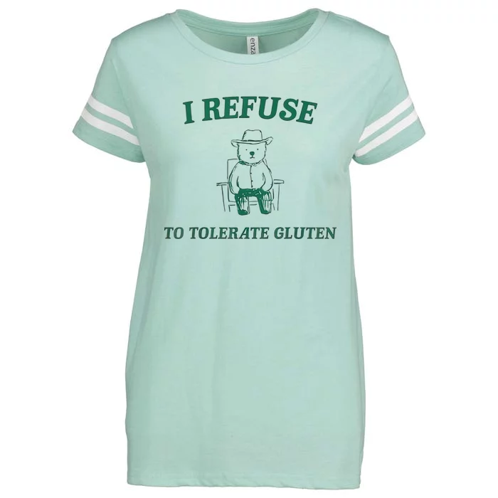 I Refuse To Tolerate Gluten Enza Ladies Jersey Football T-Shirt