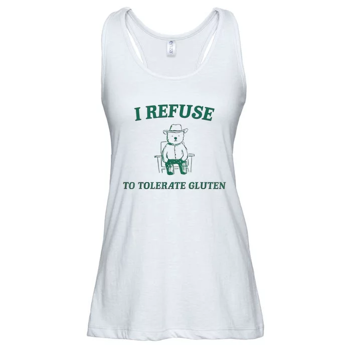 I Refuse To Tolerate Gluten Ladies Essential Flowy Tank