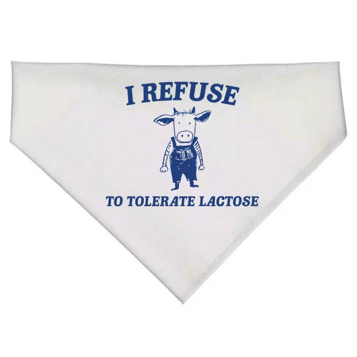 I Refuse To Tolerate Lactose USA-Made Doggie Bandana