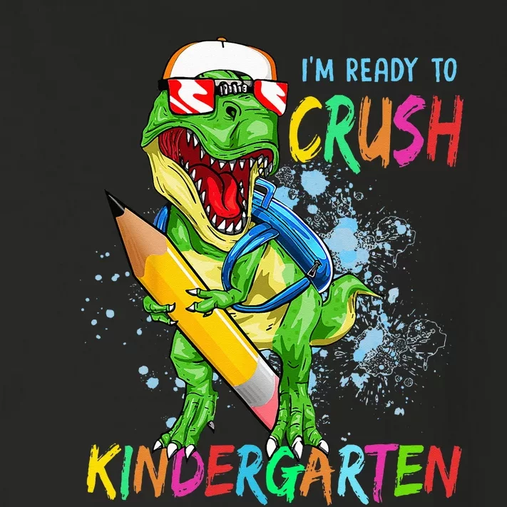 Im Ready To Crush Kindergarten Dinosaur Back To School Toddler Long Sleeve Shirt