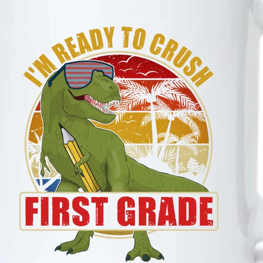 Im Ready To Crush First Grade T Rex Dinosaur 1St Grade Cute Gift Black Color Changing Mug