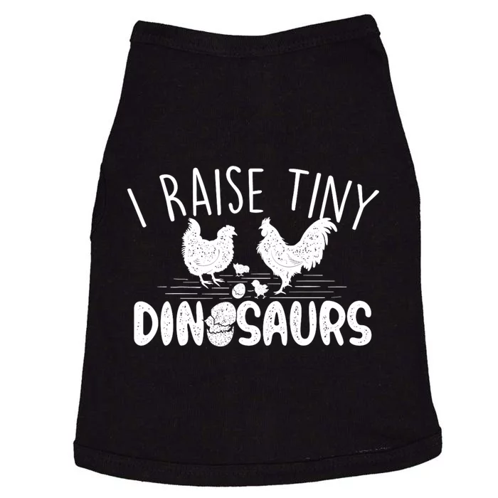 I Raise Tiny Dinosaurs Chicken Lover Farm Animal Doggie Tank