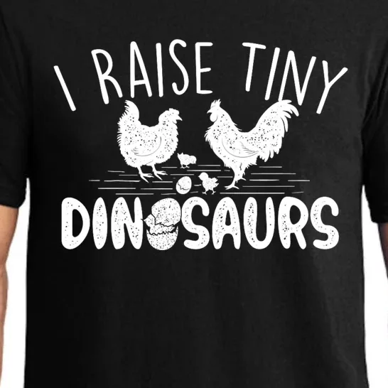 I Raise Tiny Dinosaurs Chicken Lover Farm Animal Pajama Set