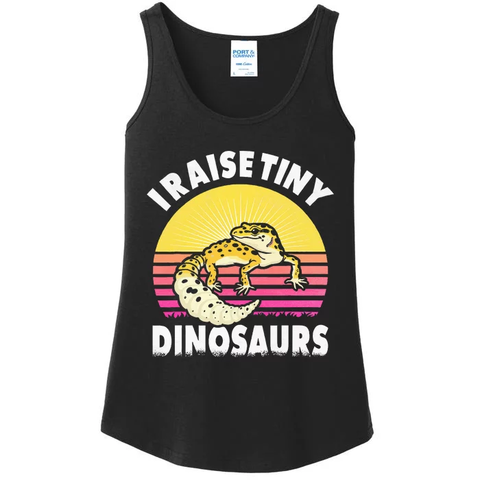 I Raise Tiny Dinosaurs Gifts For Leopard Gecko Lovers Ladies Essential Tank