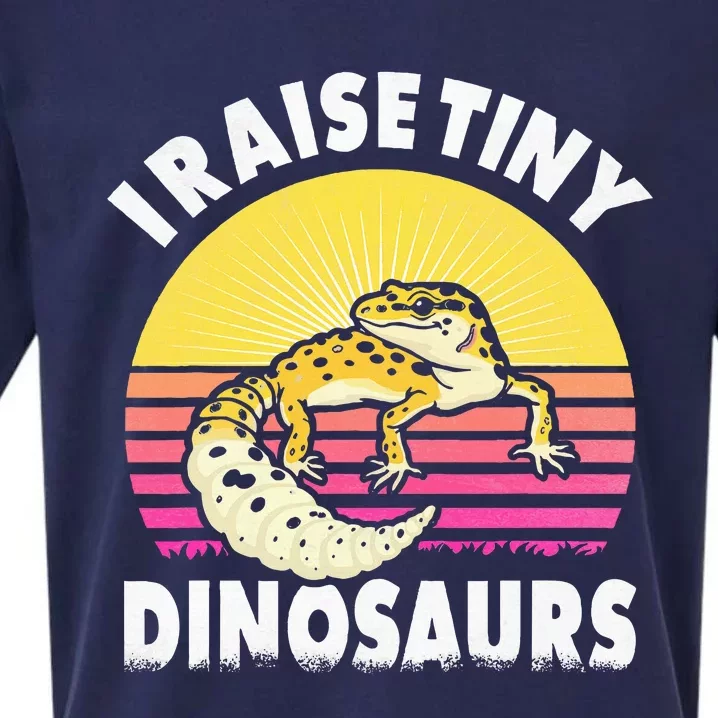 I Raise Tiny Dinosaurs Gifts For Leopard Gecko Lovers Sueded Cloud Jersey T-Shirt