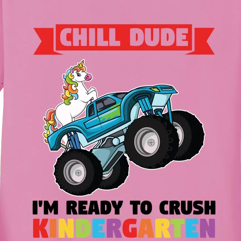 Im Ready To Crush Kindergarten Kindergarten Graduation Gift Kids Long Sleeve Shirt