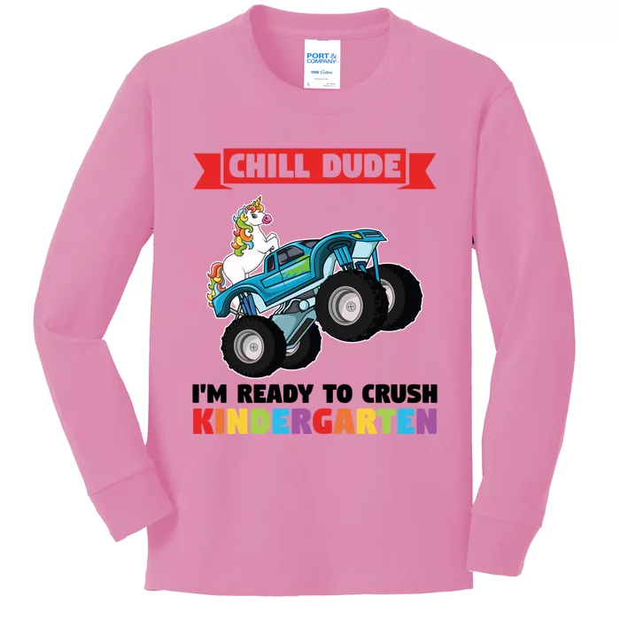 Im Ready To Crush Kindergarten Kindergarten Graduation Gift Kids Long Sleeve Shirt