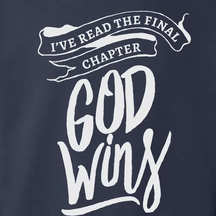 I Read The Final Chapter God Wins Christian Faith Bible Toddler Hoodie