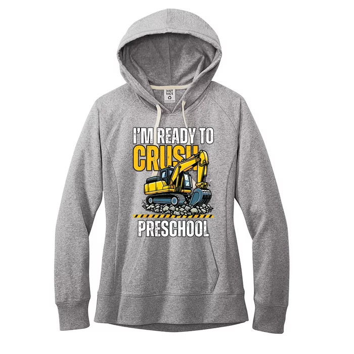 Im Ready To Crush Preschool Boy First Day Of Preschool Women's Fleece Hoodie