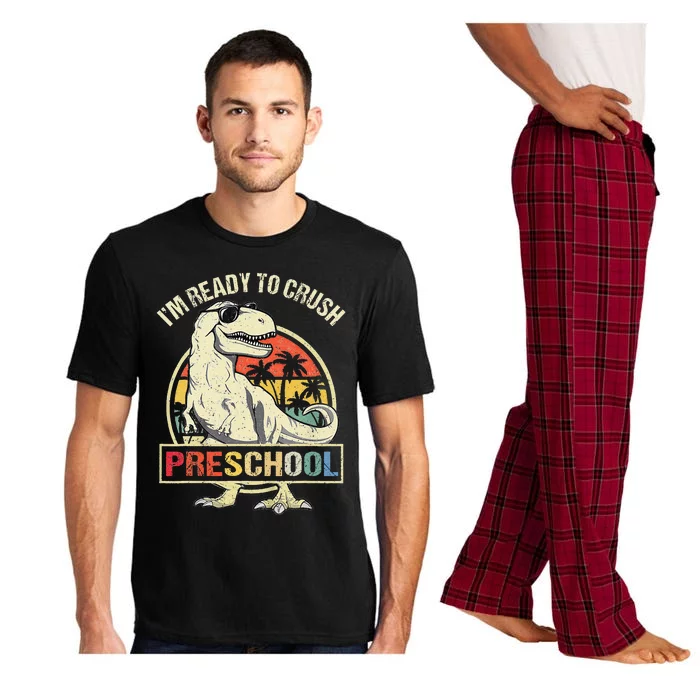 I'm Ready To Crush Preschool Dinosaur T Rex Back To School Pajama Set