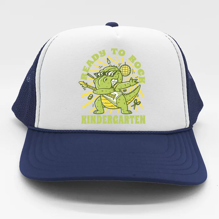 I'm Ready To Crush Kindergarten Dinosaur Trucker Hat