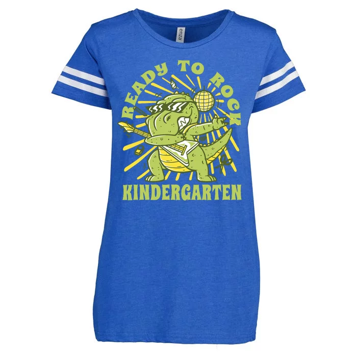 I'm Ready To Crush Kindergarten Dinosaur Enza Ladies Jersey Football T-Shirt