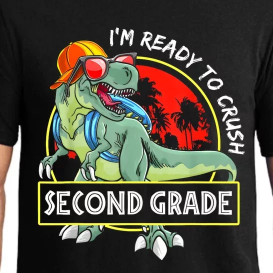 Im Ready To Crush 2nd Grade Dinosaur 1st Day Of School Back To School Pajama Set