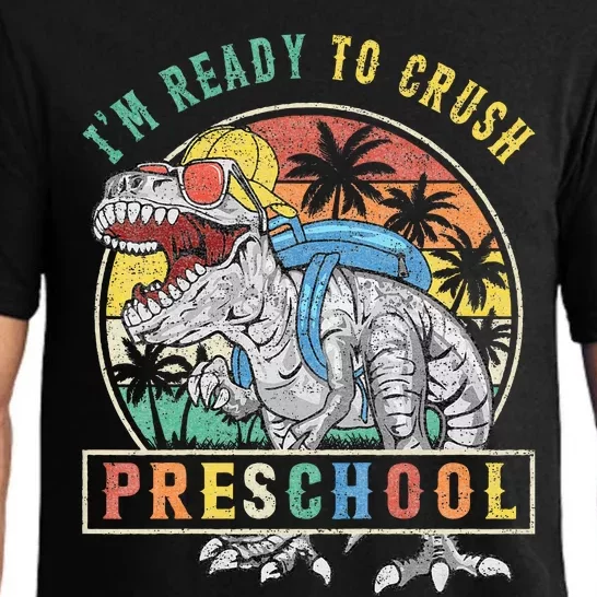 I'm Ready To Crush PreSchool Dinosaur First Day Of School Pajama Set