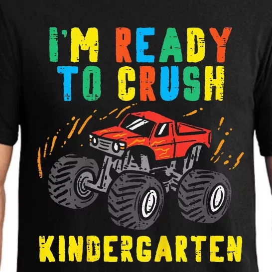 Im Ready To Crush Kindergarten Monster Truck First Day Pajama Set