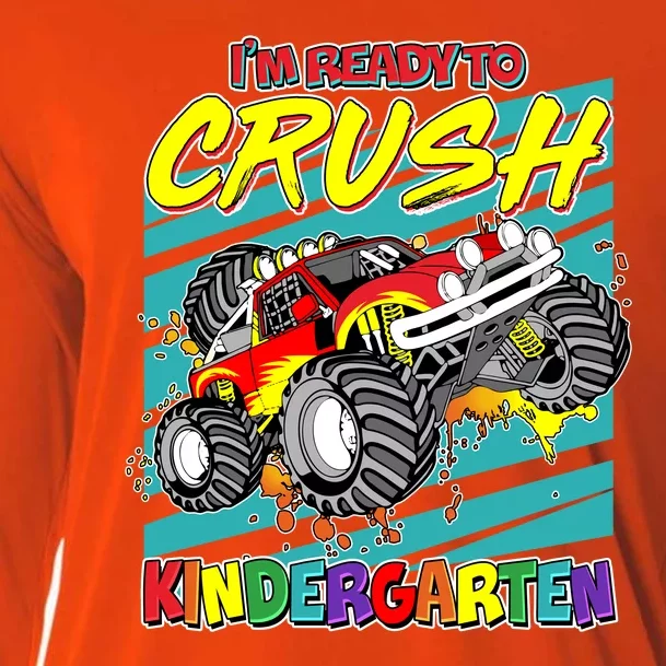 I'm Ready To Crush Kindergarten Monster Truck Cooling Performance Long Sleeve Crew