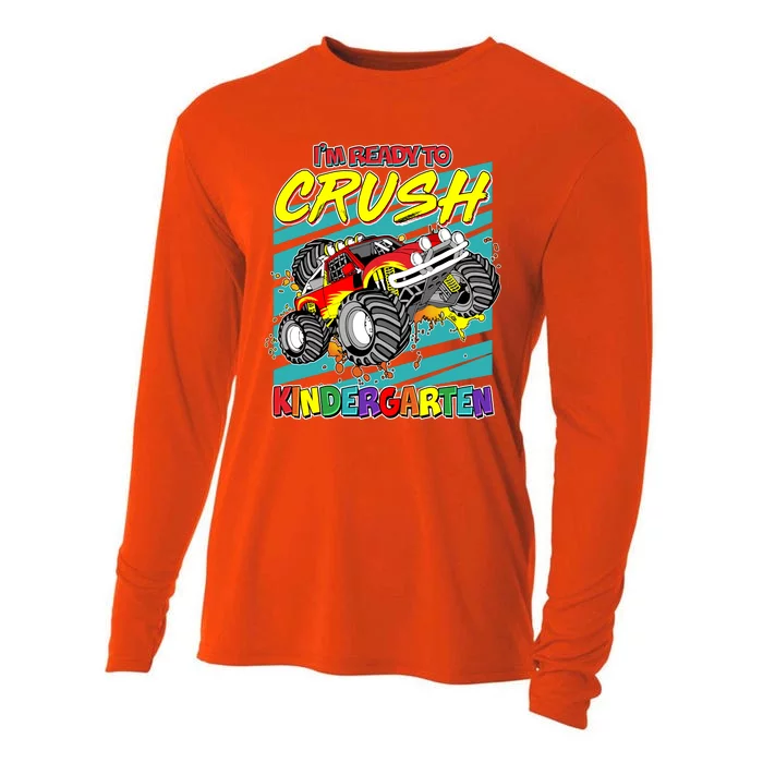 I'm Ready To Crush Kindergarten Monster Truck Cooling Performance Long Sleeve Crew