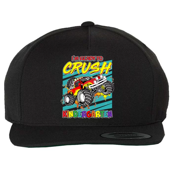 I'm Ready To Crush Kindergarten Monster Truck Wool Snapback Cap