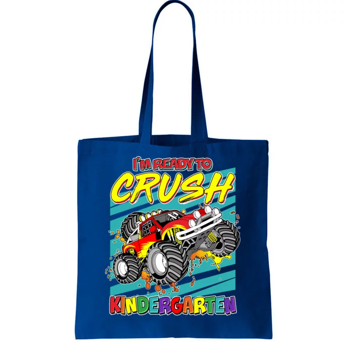 I'm Ready To Crush Kindergarten Monster Truck Tote Bag