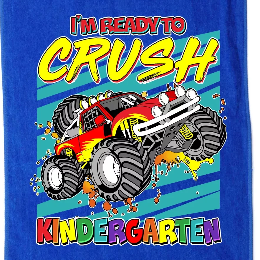 I'm Ready To Crush Kindergarten Monster Truck Platinum Collection Golf Towel