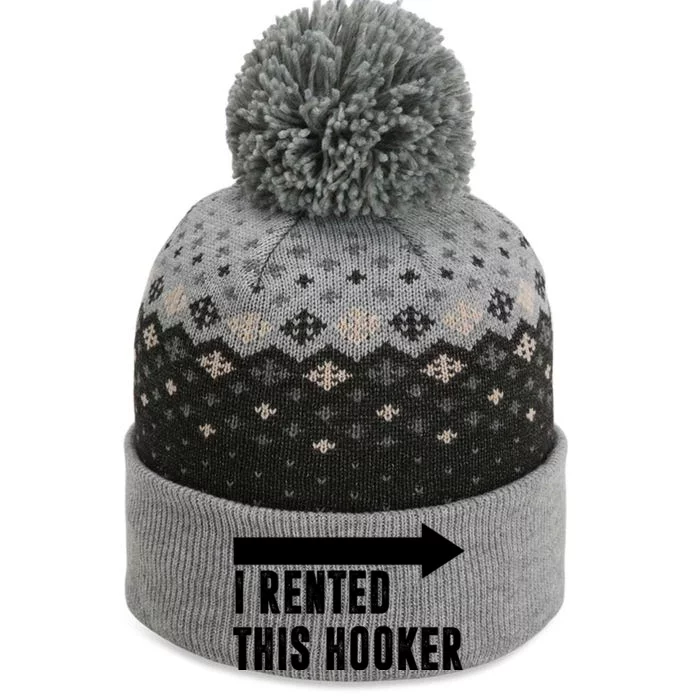 I Rented This Hooker Funny The Baniff Cuffed Pom Beanie