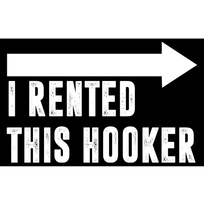 I Rented This Hooker Funny Bumper Sticker