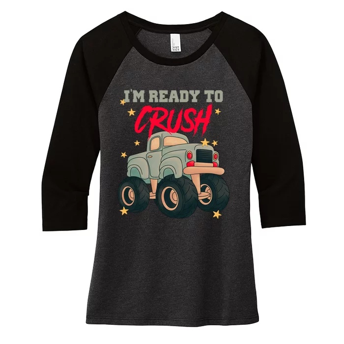 Im Ready To Crush Women's Tri-Blend 3/4-Sleeve Raglan Shirt