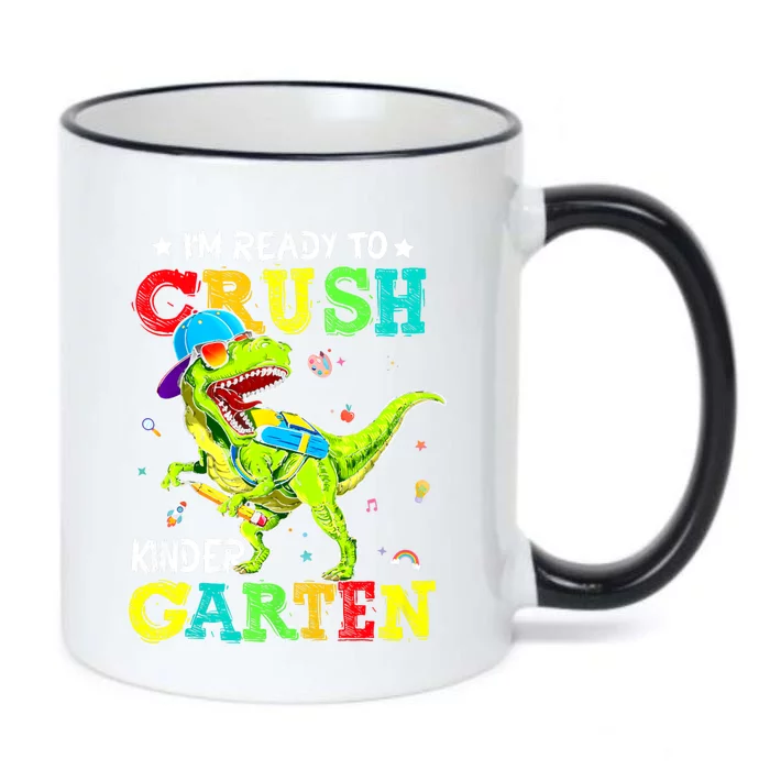 IM Ready To Crush Kindergarten Dinosaur 1st Day Of School Black Color Changing Mug