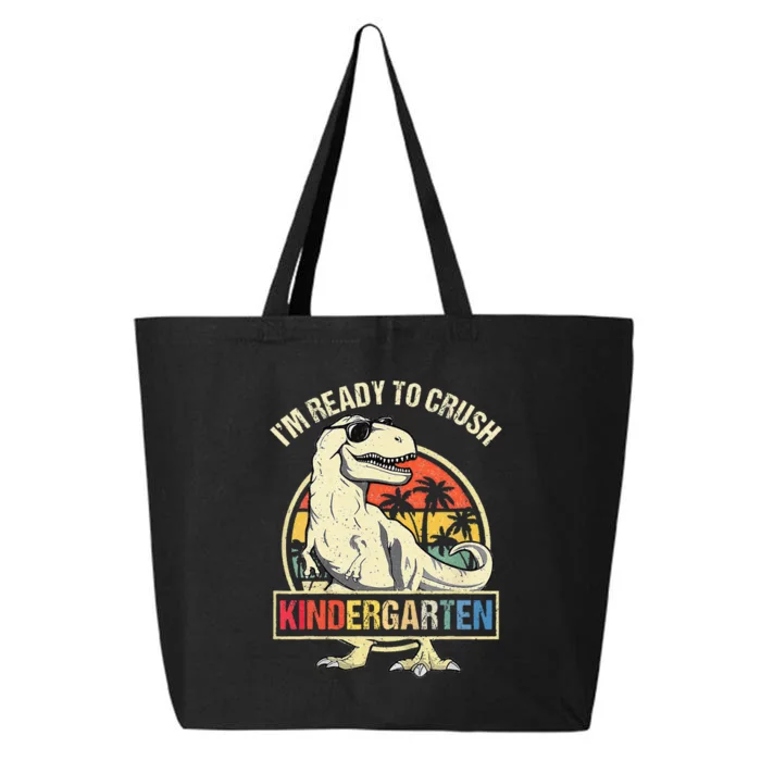 I'm Ready To Crush Kindergarten Dinosaur Back To School 25L Jumbo Tote