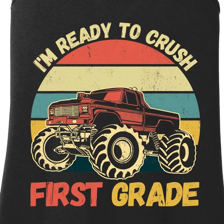 I`m Ready To Crush First Grade First Day Of First Grade Kids Ladies Essential Tank