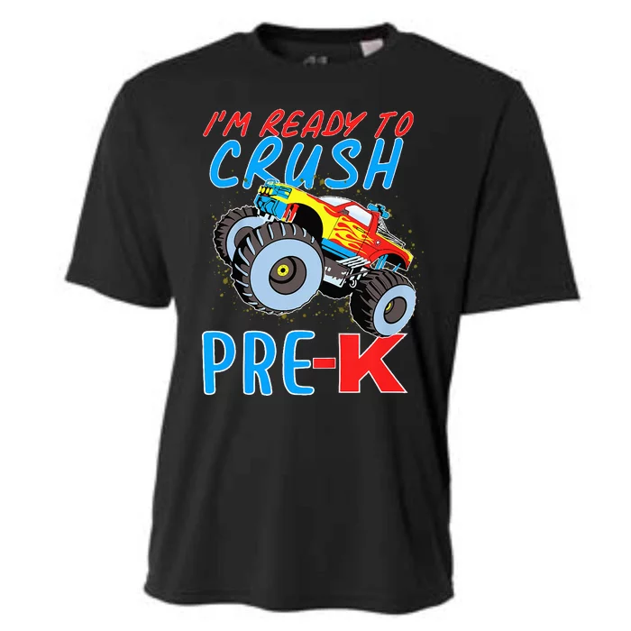 Im Ready To Crush PreK Team Monster Truck Cooling Performance Crew T-Shirt