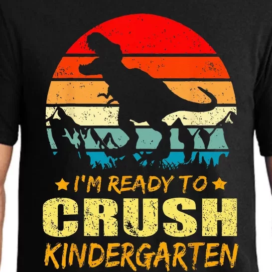 Im Ready To Crush Kindergarten TRex Dinosaur Back To School Pajama Set