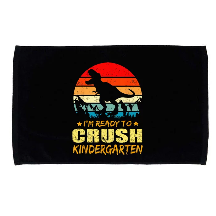 Im Ready To Crush Kindergarten TRex Dinosaur Back To School Microfiber Hand Towel