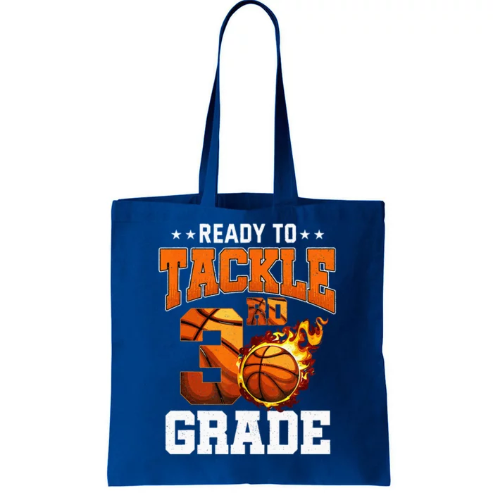 Im Ready To Tackle 3rd Grade Basketball Back To School Tote Bag