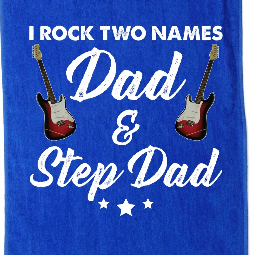 I Rock Two Names Great Gift Tee For The Musician Dad And Stepdad Gift Platinum Collection Golf Towel