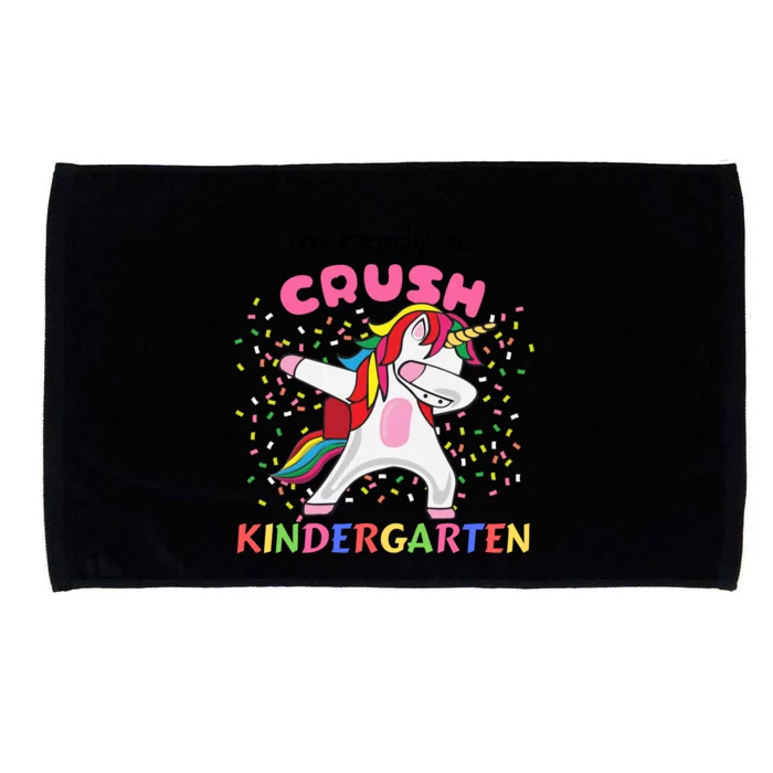 I’M Ready To Crush Kindergarten Cute Dabbing Unicorn Meaningful Gift Microfiber Hand Towel