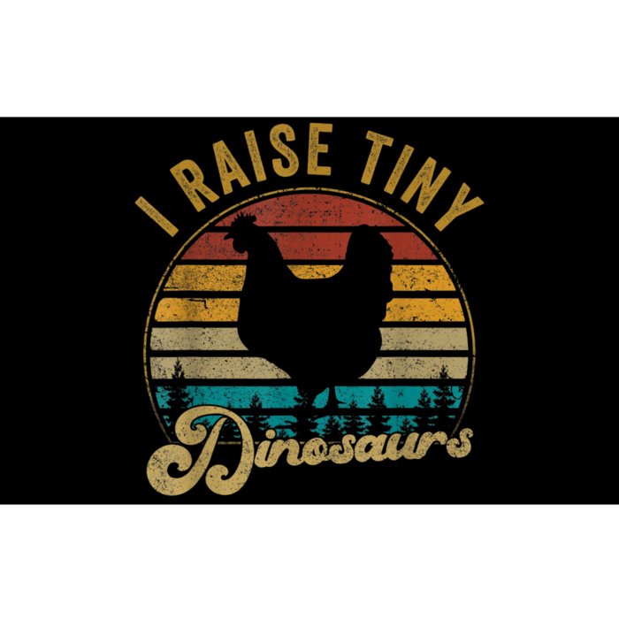 I Raise Tiny Dinosaurs Vintage Retro 70S Chicken Silhouette Bumper Sticker