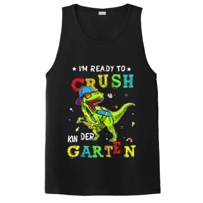 IM Ready To Crush Kindergarten Dinosaur 1st Day Of School Gift Performance Tank