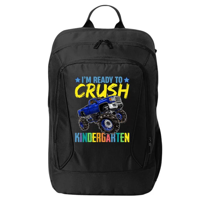 I'm Ready To Crush Kindergarten Monster Truck Back To School City Backpack