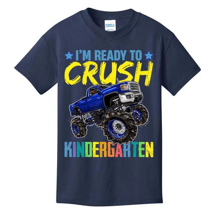 I'm Ready To Crush Kindergarten Monster Truck Back To School Kids T-Shirt