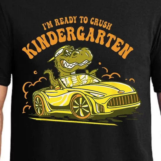 Im Ready To Crush Kindergarten Trex Dinosaur Back To School Pajama Set