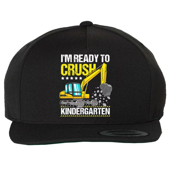 Im Ready To Crush Kindergarten Construction Vehicle Wool Snapback Cap