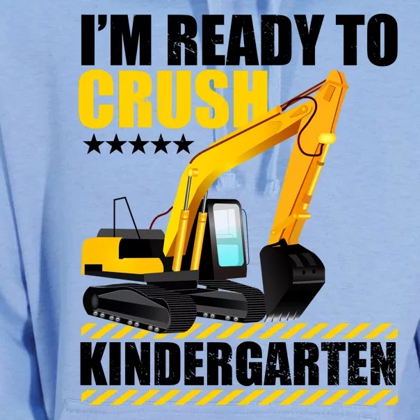 I'm Ready To Crush Kindergarten Bulldozer Back To School Unisex Surf Hoodie