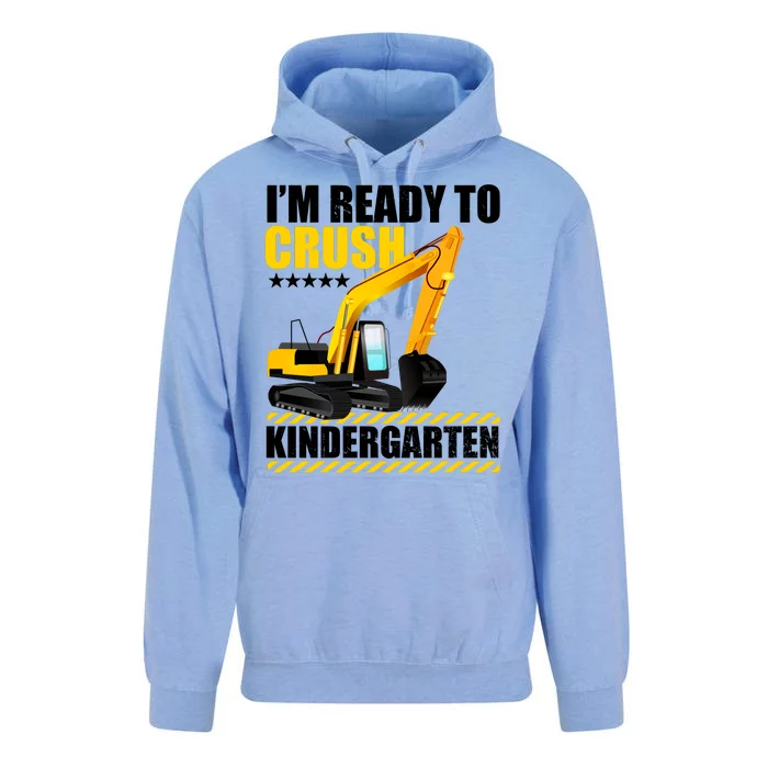 I'm Ready To Crush Kindergarten Bulldozer Back To School Unisex Surf Hoodie