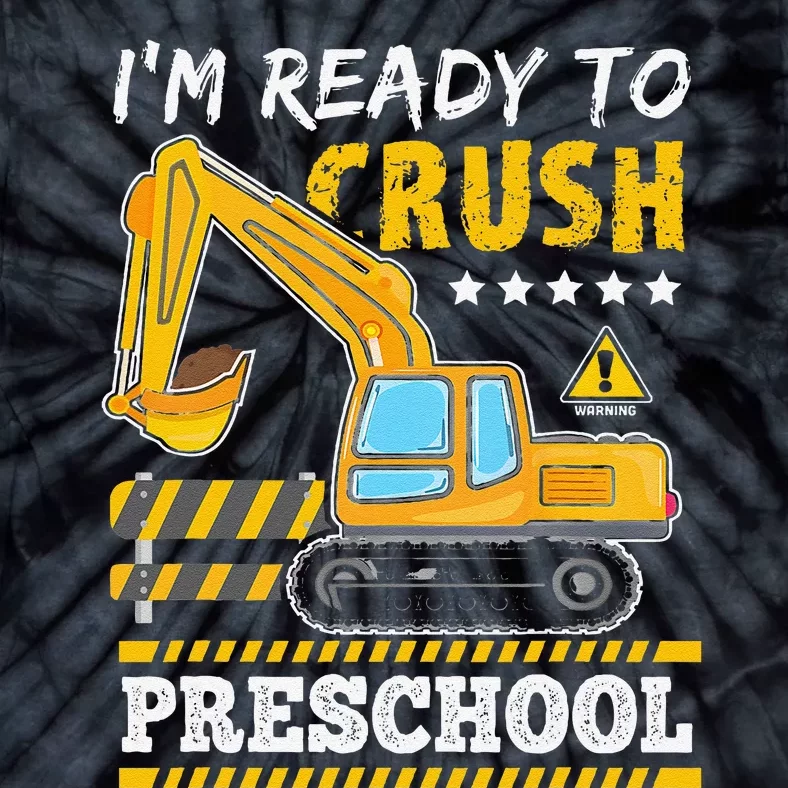 IM Ready To Crush Preschool Construction Vehicle Tie-Dye T-Shirt