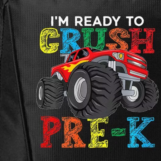 IM Ready To Crush Prek Monster Truck Back To School City Backpack