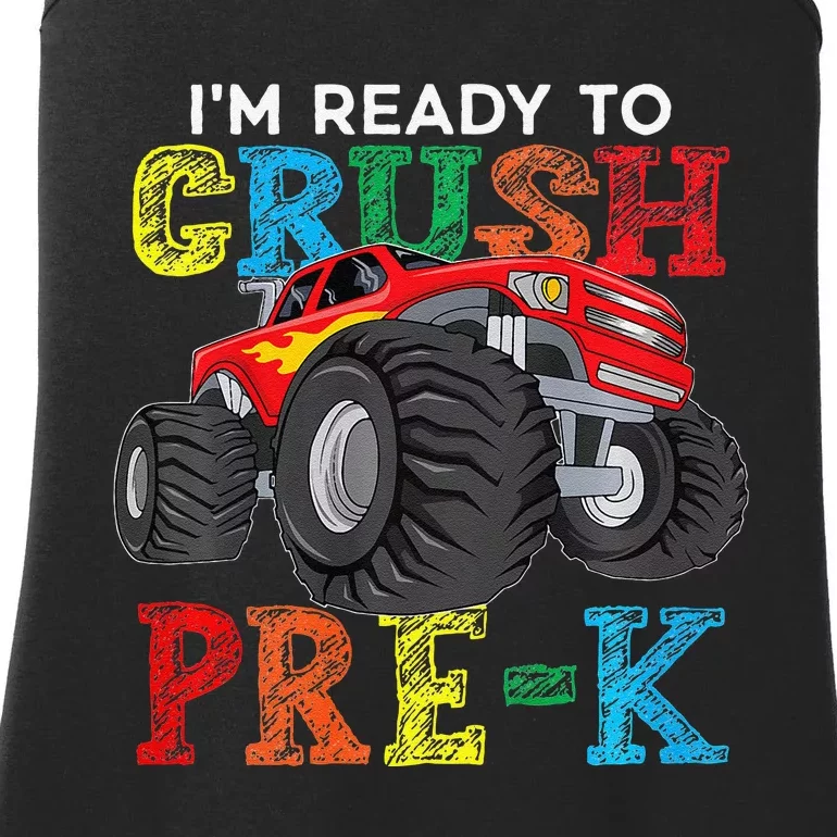 IM Ready To Crush Prek Monster Truck Back To School Ladies Essential Tank