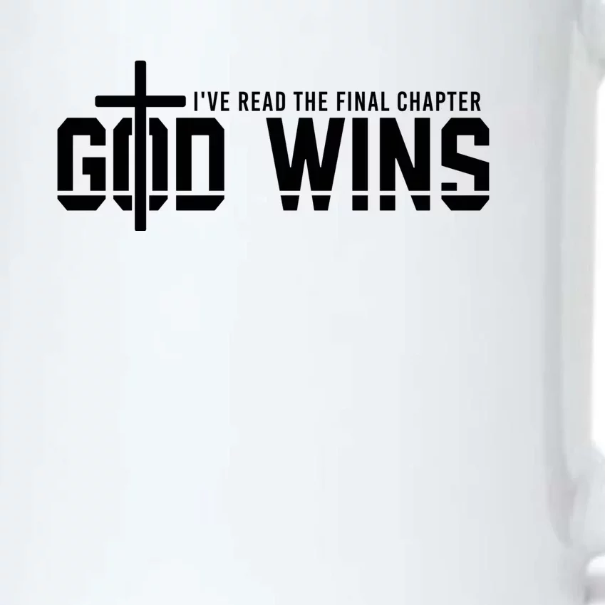 I’Ve Read The Final Chapter God Wins Christians Black Color Changing Mug