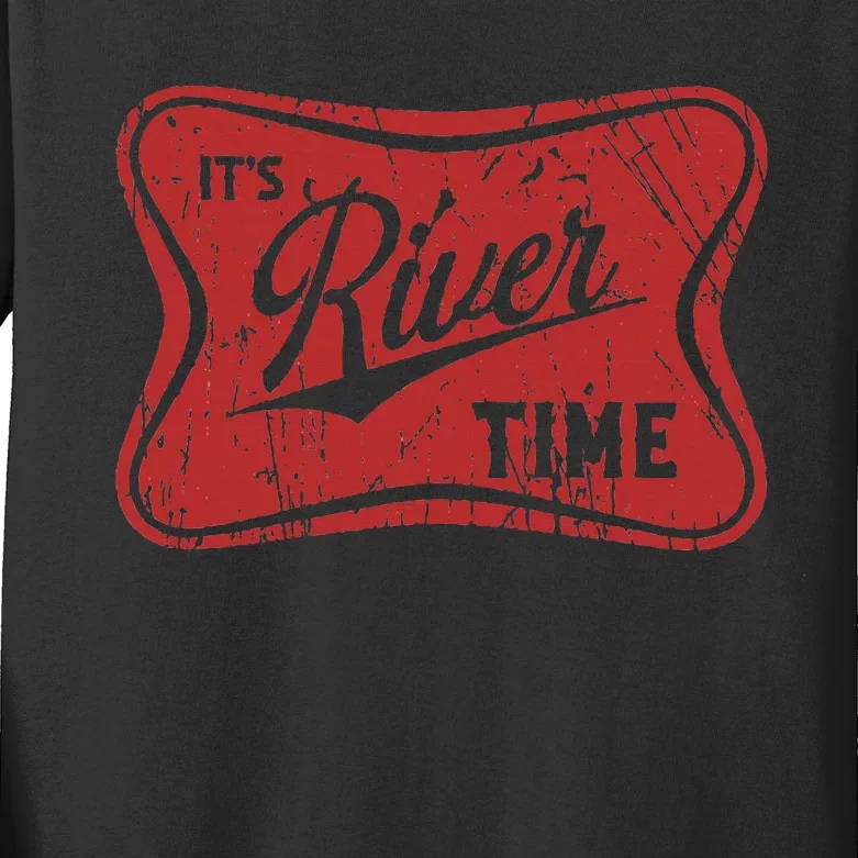 ItS River Time River Vibes Kids Long Sleeve Shirt