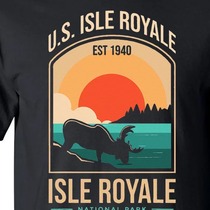 Isle Royale US National Park Michigan USA Parks Lover Gift Tall T-Shirt